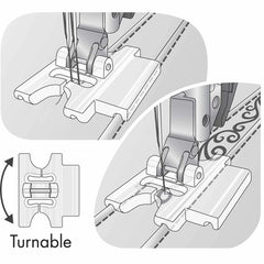 PFAFF® Pintuck Foot with Decorative Stitch Guide PFAFF® Pintuck Foot with Decorative Stitch Guide