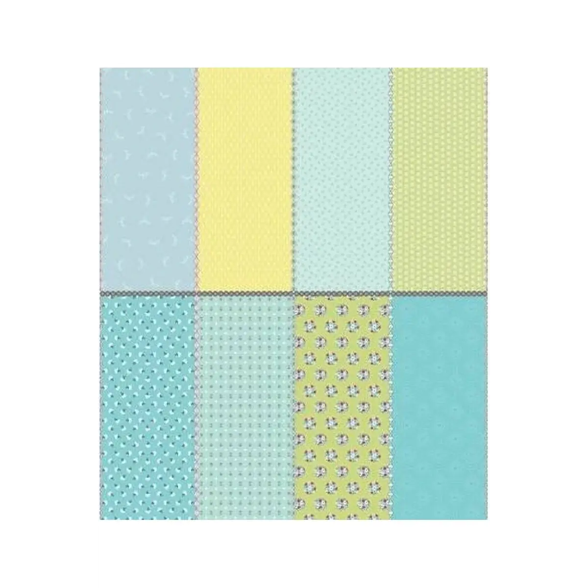 Paper Daisies Fat Eighth Panel Blue Paper Daisies Fat Eighth Panel Blue