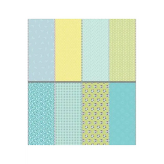 Paper Daisies Fat Eighth Panel Blue Paper Daisies Fat Eighth Panel Blue