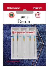 HUSQVARNA® VIKING® Denim Needles Size 80/12 5-pack HUSQVARNA® VIKING® Denim Needles Size 80/12 5-pack