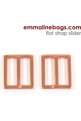 Flat Strap Sliders 2 Pack - 1" 25mm , Emmaline Bgas Flat Strap Sliders 2 Pack - 1" 25mm , Emmaline Bgas