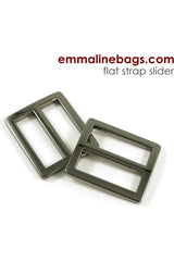 Flat Strap Sliders 2 Pack - 1" 25mm , Emmaline Bgas Flat Strap Sliders 2 Pack - 1" 25mm , Emmaline Bgas