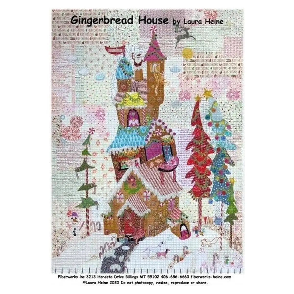 Gingerbread House Collage Pattern Gingerbread House Collage Pattern