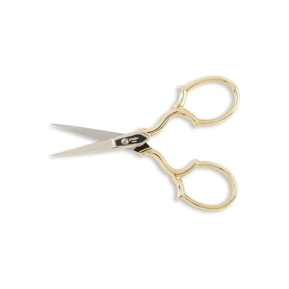 Gingher Gold-Handled Epaulette Embroidery Scissors - 3 1/2" Gingher Gold-Handled Epaulette Embroidery Scissors - 3 1/2"