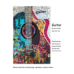 Guitar Collage Pattern Guitar Collage Pattern