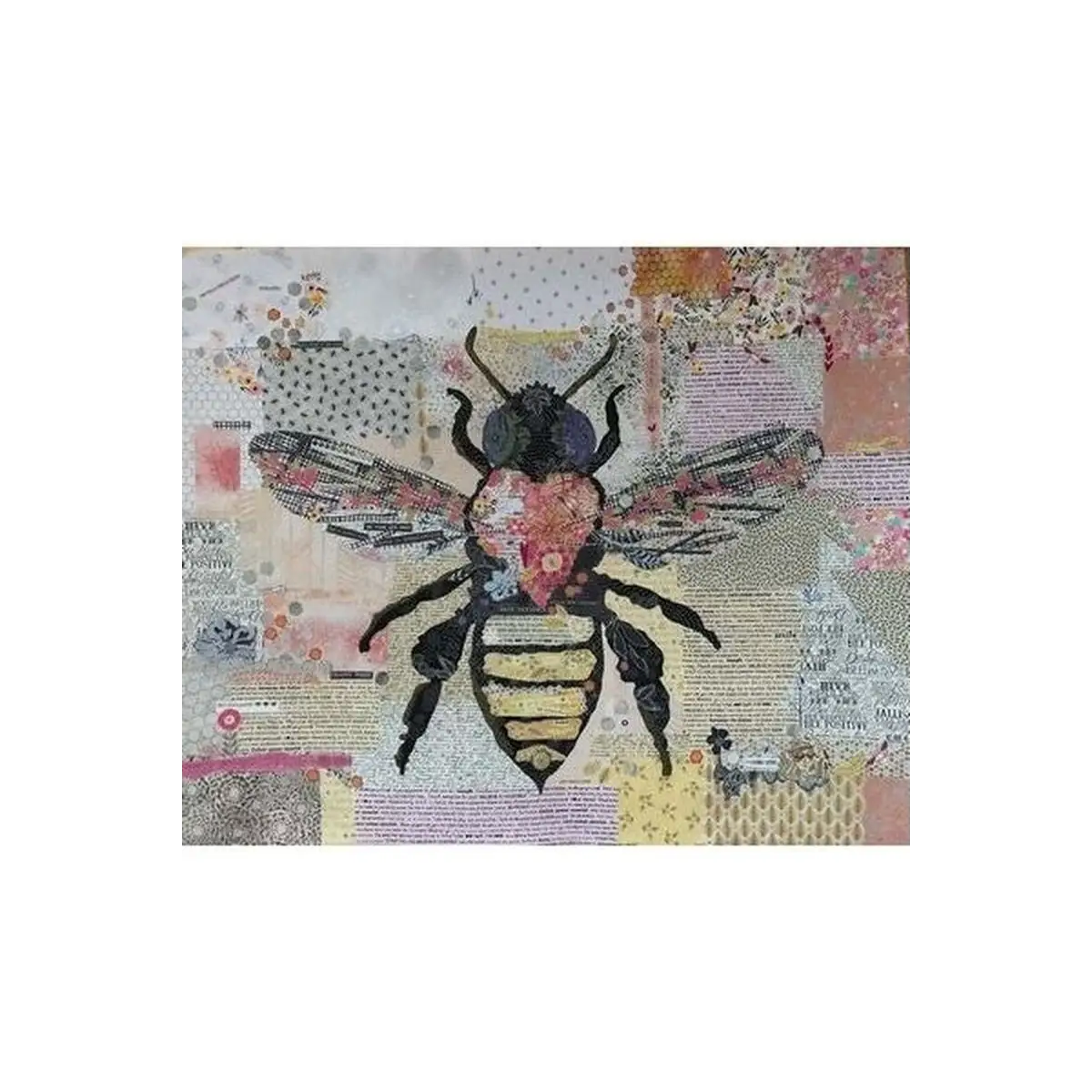 Honey Bee Collage Pattern Honey Bee Collage Pattern