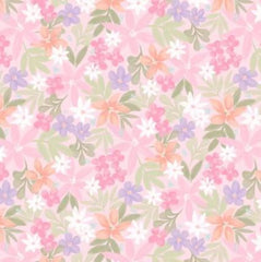 Daisy&Lilly-Lillies,Pink (Sold By 1/2 Meter) Daisy&Lilly-Lillies,Pink (Sold By 1/2 Meter)