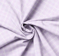 Daisy&Lilly-Windowpane Plaid, Light Purple (Sold By 1/2 Meter) Daisy&Lilly-Windowpane Plaid, Light Purple (Sold By 1/2 Meter)