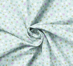 Daisy&Lilly-Star Doodles, Light Blue (Sold By 1/2 Meter) Daisy&Lilly-Star Doodles, Light Blue (Sold By 1/2 Meter)