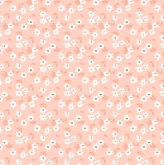 Daisy&Lilly-Scattered Flowers, Light Coral (Sold By 1/2 Meter) Daisy&Lilly-Scattered Flowers, Light Coral (Sold By 1/2 Meter)