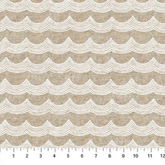 Figo Fabrics Terra- Waves White Figo Fabrics Terra- Waves White