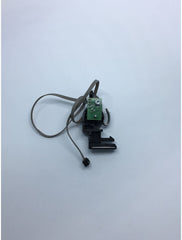 Electrical component with green connector on a white background Electrical component with green connector on a white background