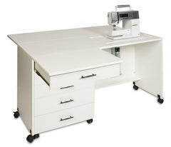 Sylvia Modèle 1600 Grande armoire modulaire pour machine à courtepointe et à coudre QuiltMate Sylvia Modèle 1600 Grande armoire modulaire pour machine à courtepointe et à coudre QuiltMate