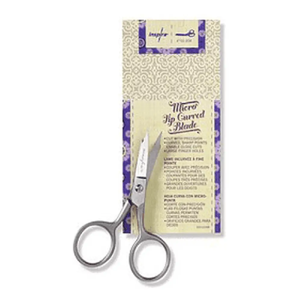 Husqvarna Viking INSPIRA 4" Large Curved Micro Tip Scissor #620102496 Husqvarna Viking INSPIRA 4" Large Curved Micro Tip Scissor #620102496