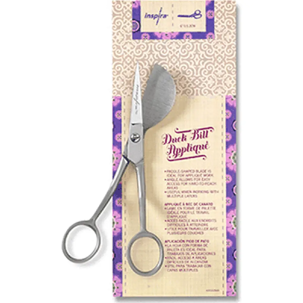 Husqvarna Viking INSPIRA 6" Duck Bill Applique Scissor #620102596 Husqvarna Viking INSPIRA 6" Duck Bill Applique Scissor #620102596