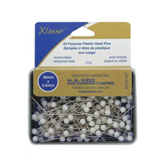 KLASSE´ All Purpose Plastic Head Pins White 170pcs - 38mm 11?2? KLASSE´ All Purpose Plastic Head Pins White 170pcs - 38mm 11?2?
