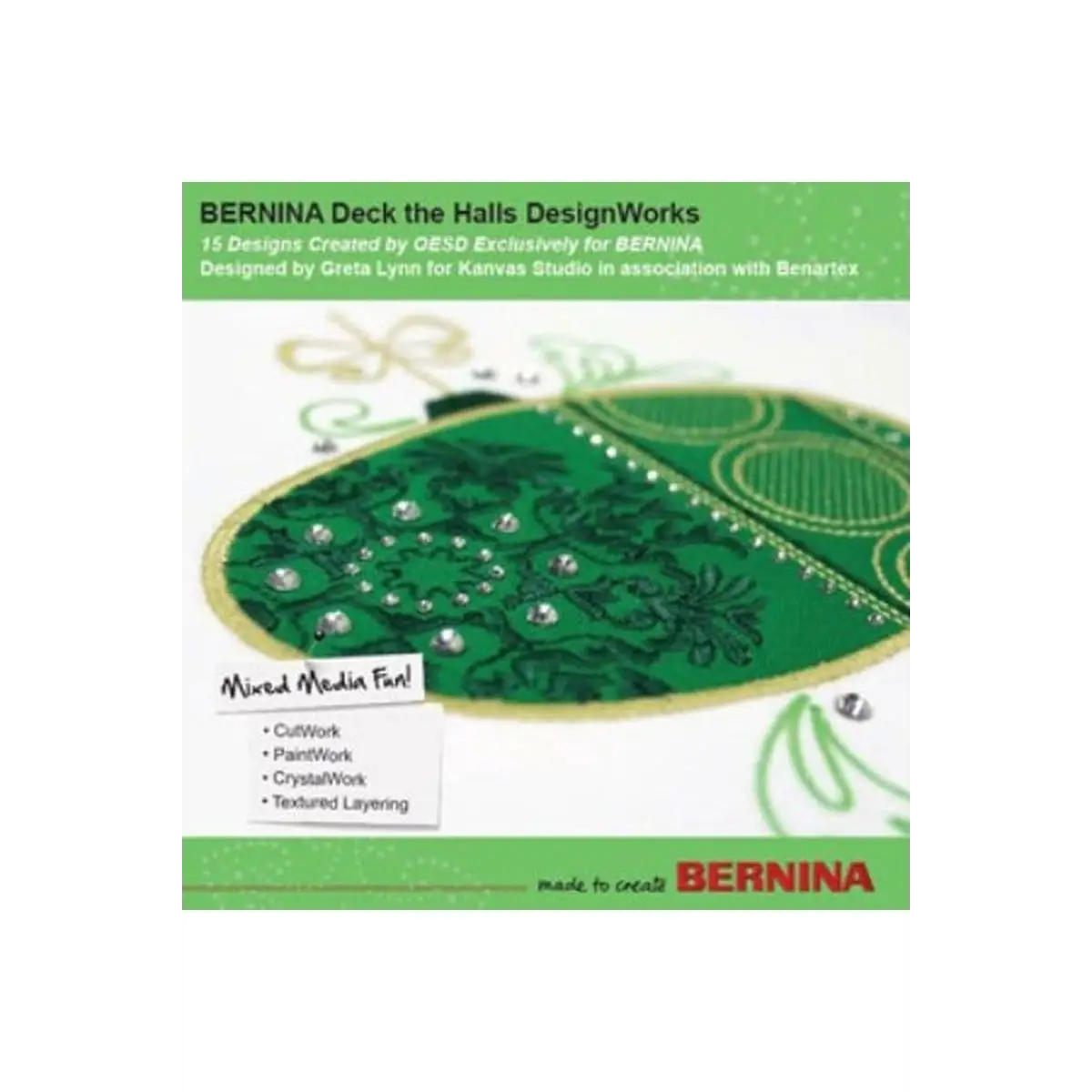 New Bernina Deck the Halls DesignWorks CD #21018DW New Bernina Deck the Halls DesignWorks CD #21018DW