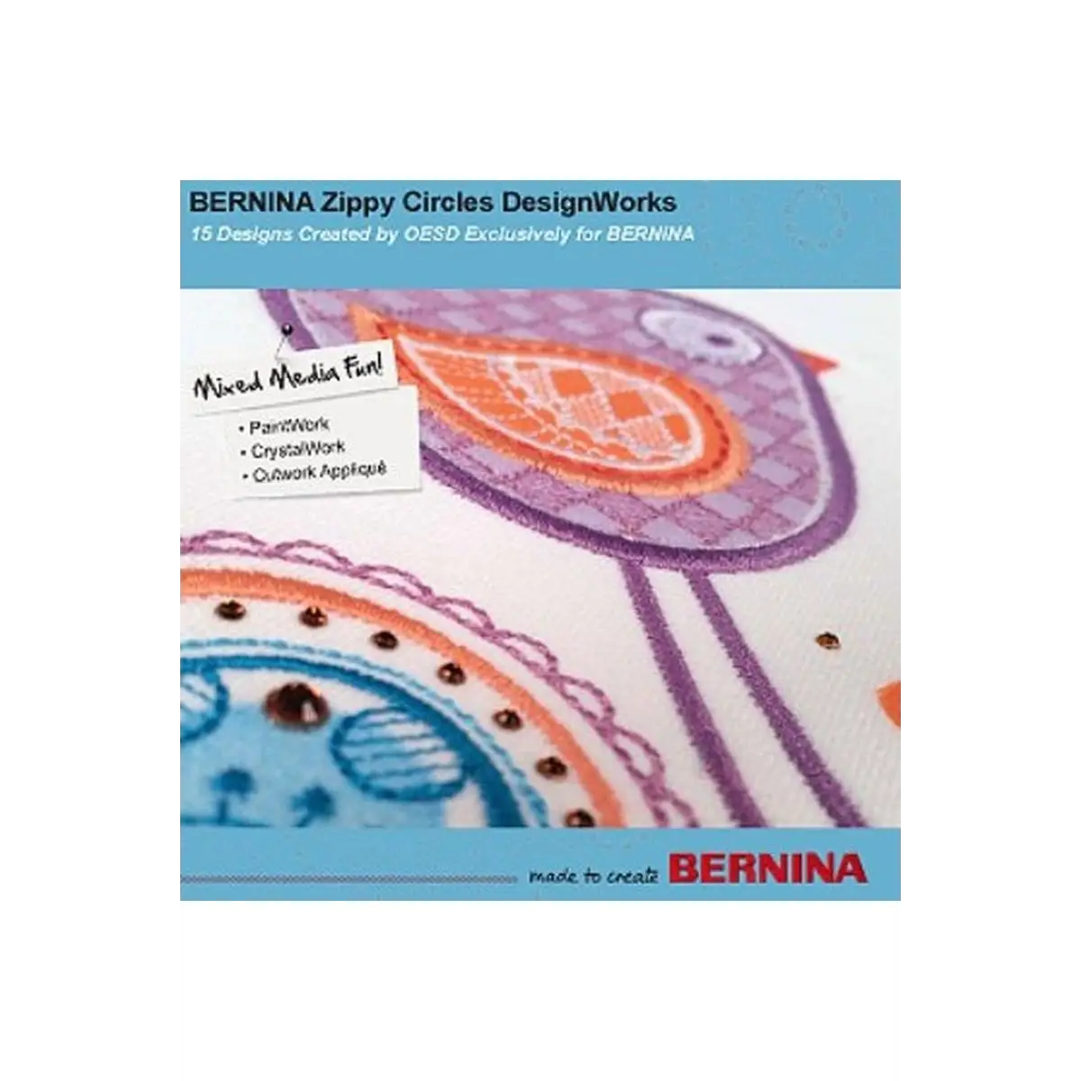 New Bernina Zippy Circles DesignWorks CD #21022DW New Bernina Zippy Circles DesignWorks CD #21022DW