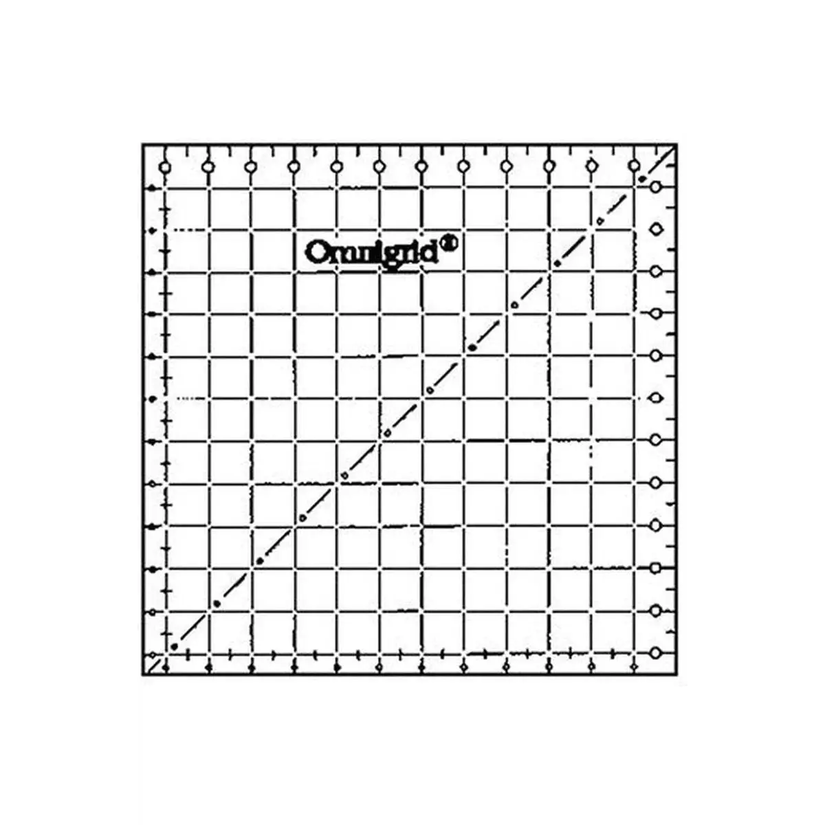 OMNIGRID RULER 12-1/2 X 12-1/2 SQUARE yellow OMNIGRID RULER 12-1/2 X 12-1/2 SQUARE yellow