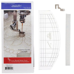 Ruler Foot w/ 3mm Arc Template Low Shank - Presser Feet Ruler Foot w/ 3mm Arc Template Low Shank - Presser Feet