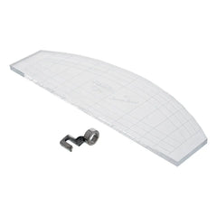 Ruler Foot w/ 3mm Arc Template Low Shank - Presser Feet Ruler Foot w/ 3mm Arc Template Low Shank - Presser Feet