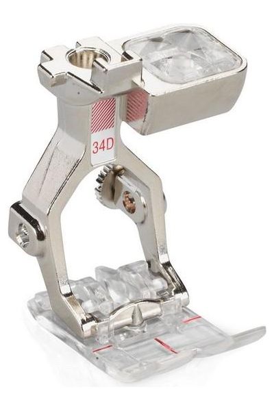 Bernina #34D Reverse-Pattern Foot with Clear Sole Bernina #34D Reverse-Pattern Foot with Clear Sole