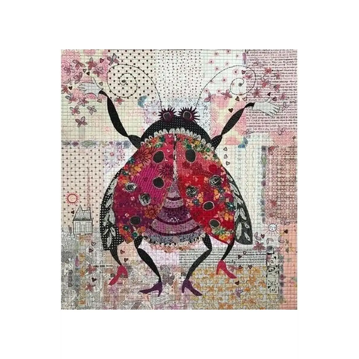 Scarlett The Lady Bug Collage Pattern Scarlett The Lady Bug Collage Pattern
