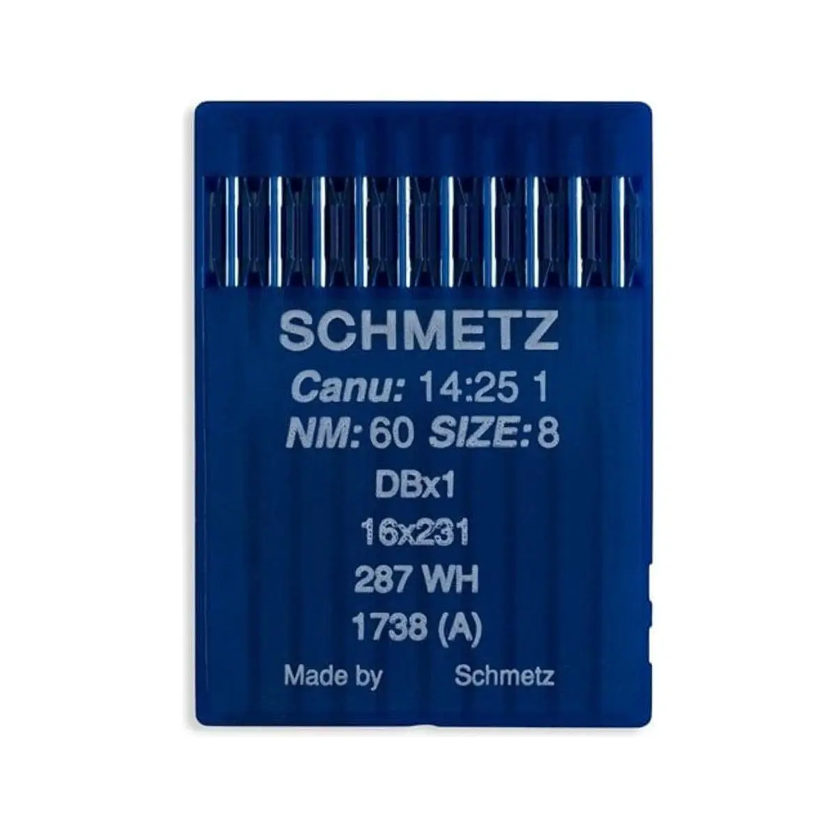 Schmetz, DBx1, 16x231, 287 WH, 1738 A Industrial Needles 10/PKG Schmetz, DBx1, 16x231, 287 WH, 1738 A Industrial Needles 10/PKG