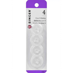 SINGER® Class 15 Bobbins - Transparent - All About Sewing SINGER® Class 15 Bobbins - Transparent - All About Sewing