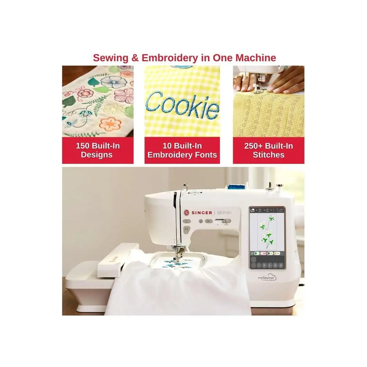 SINGER® SE9180 Sewing & Embroidery Machine SINGER® SE9180 Sewing & Embroidery Machine