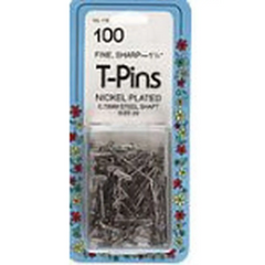 T-pins sz20 1-1/4in 100/pk T-pins sz20 1-1/4in 100/pk
