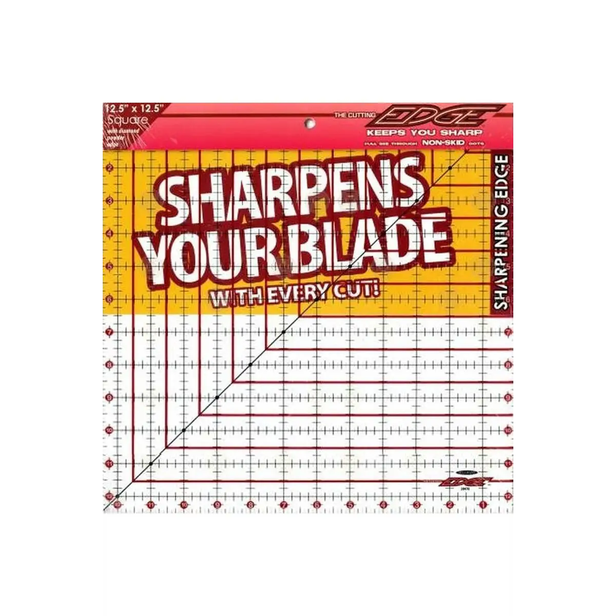 The Cutting Edge Clear Sharpening Edge Ruler 12-1/2in Square The Cutting Edge Clear Sharpening Edge Ruler 12-1/2in Square