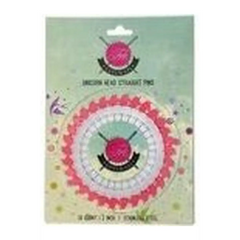 Tula Pink Unicorn Head Straight Pins 30 ct. Tula Pink Unicorn Head Straight Pins 30 ct.