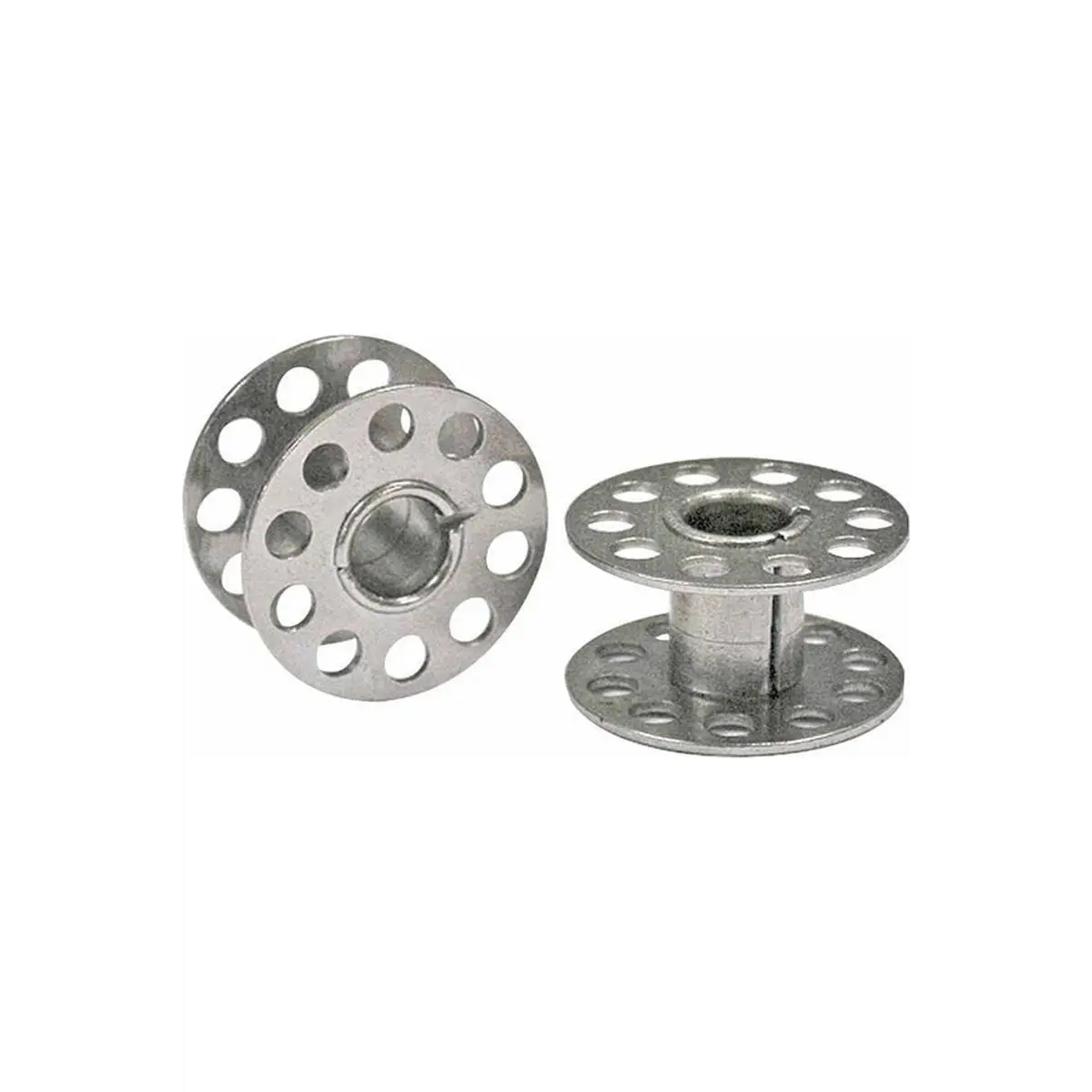UNIQUE SEWING Class 15 10-Hole Metal Bobbins - 10pcs UNIQUE SEWING Class 15 10-Hole Metal Bobbins - 10pcs