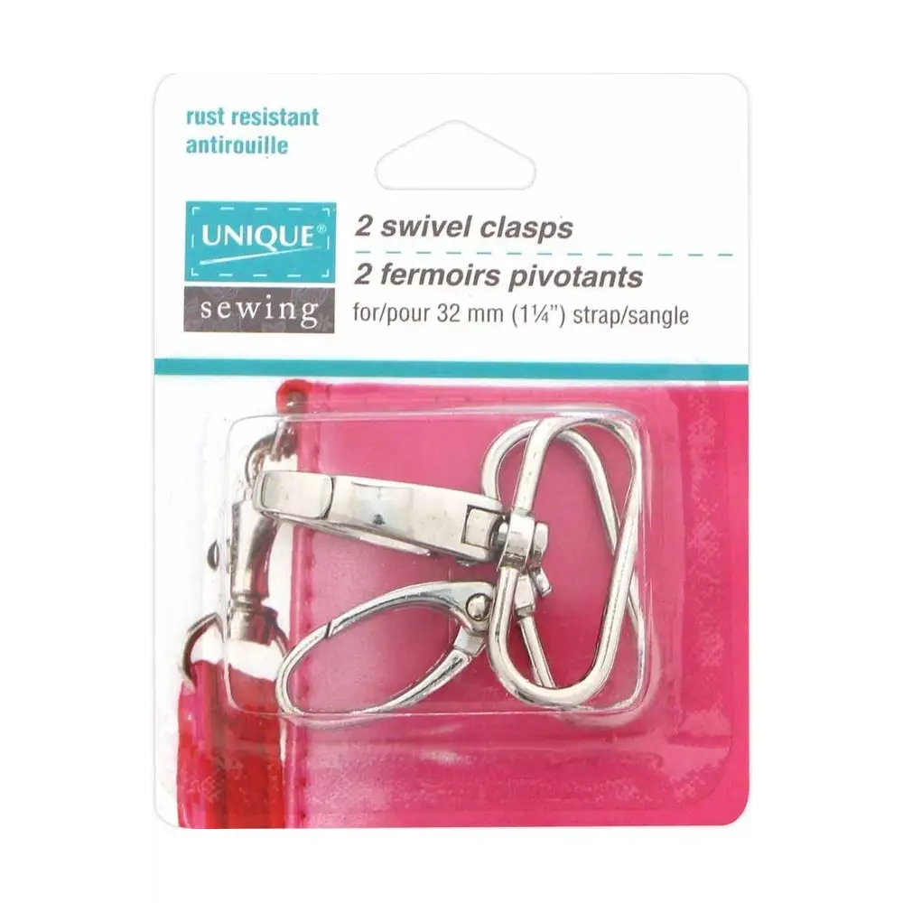 UNIQUE SEWING Swivel Clasps - 32mm 1 1/4" - 2 pcs. UNIQUE SEWING Swivel Clasps - 32mm 1 1/4" - 2 pcs.