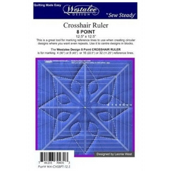 Westalee 8 Point Crosshair Square Deluxe 12.5" With Block Lines #WA-CHS8PT-12.5 Westalee 8 Point Crosshair Square Deluxe 12.5" With Block Lines #WA-CHS8PT-12.5
