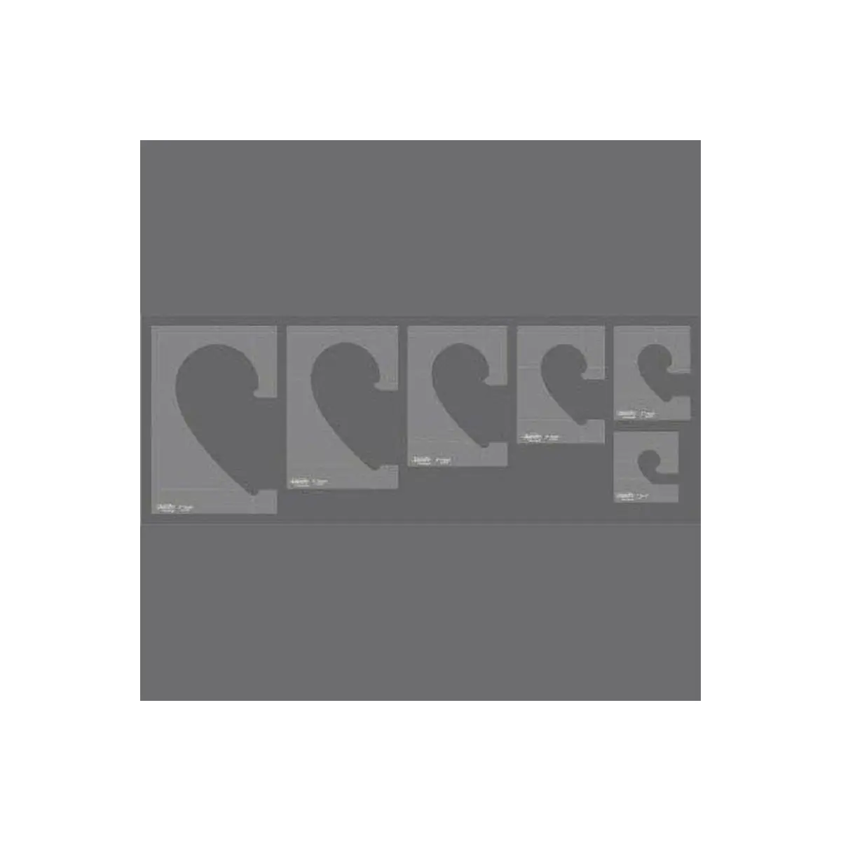 Westalee Heart Collection Template Set - Longarm Westalee Heart Collection Template Set - Longarm
