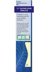 Feather Template 12in Spine High Shank Feather Template 12in Spine High Shank