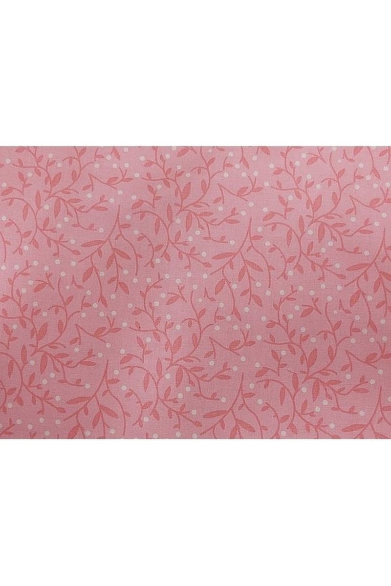 Fabric, Bartim Industries - Pink Leaves Fabric, Bartim Industries - Pink Leaves