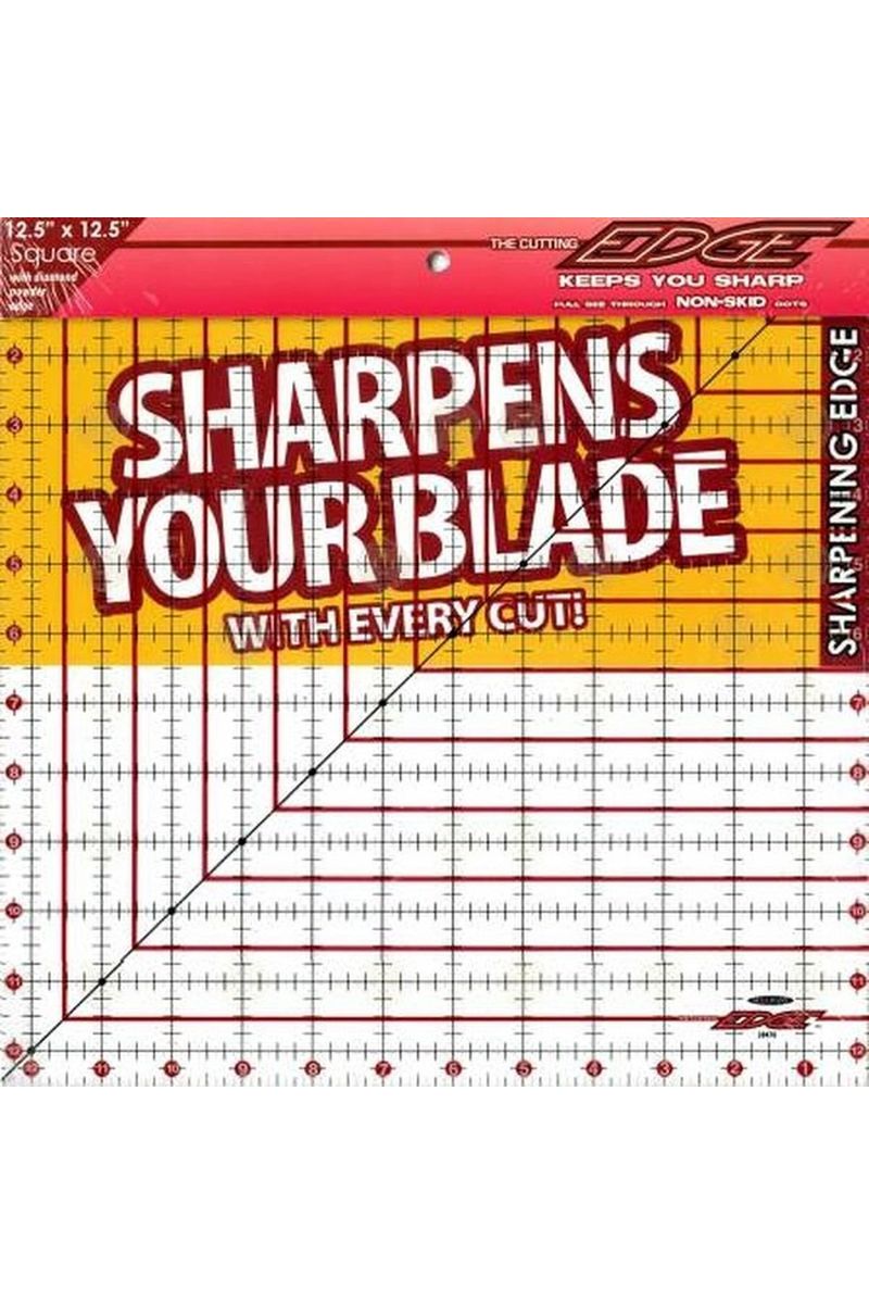 The Cutting Edge Clear Sharpening Edge Ruler 12-1/2in Square The Cutting Edge Clear Sharpening Edge Ruler 12-1/2in Square