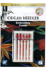 Needles Organ Embroidery Assorted Sizes 5pk Needles Organ Embroidery Assorted Sizes 5pk