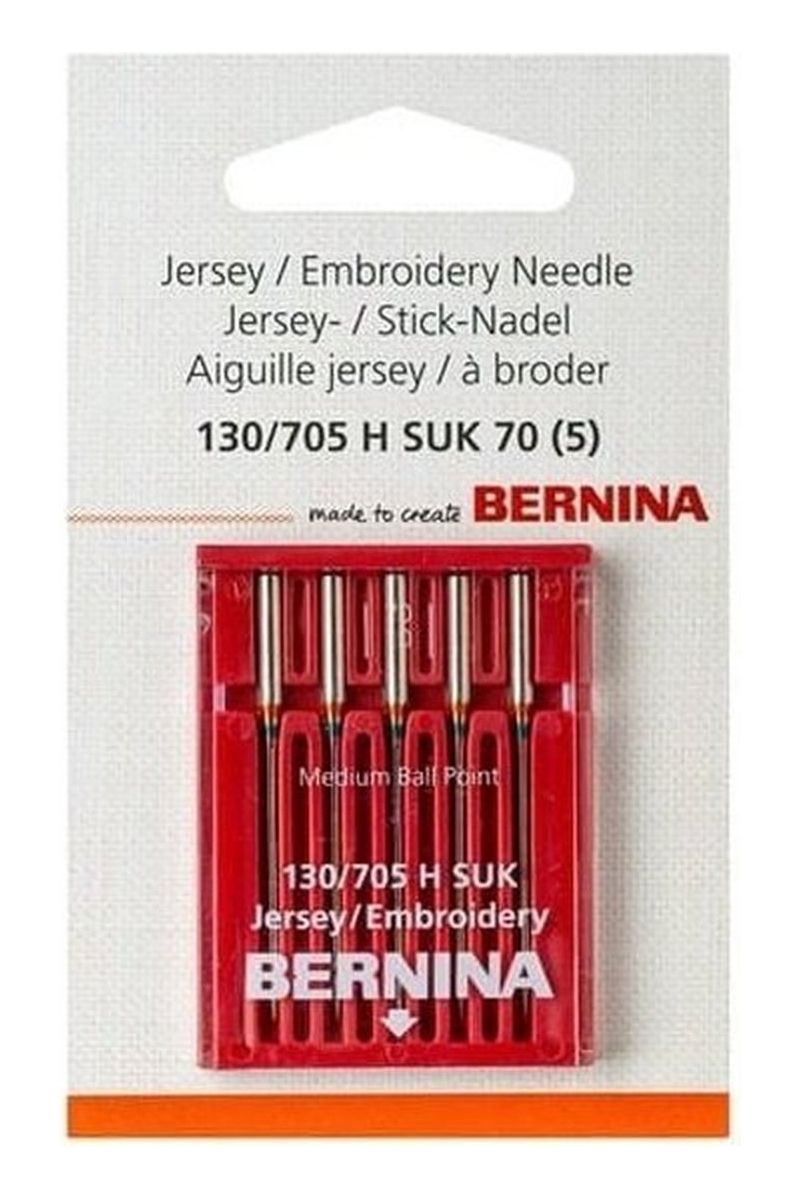 Bernina Jersey/Embroidery Needles 130/705 H SUK - 5/PKG Bernina Jersey/Embroidery Needles 130/705 H SUK - 5/PKG