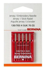 Bernina Jersey/Embroidery Needles 130/705 H SUK - 5/PKG Bernina Jersey/Embroidery Needles 130/705 H SUK - 5/PKG