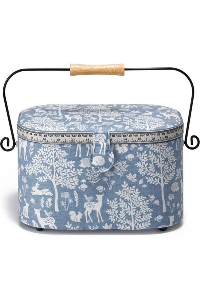 Large Oval "Woodland" Sewng Basket Large Oval "Woodland" Sewng Basket