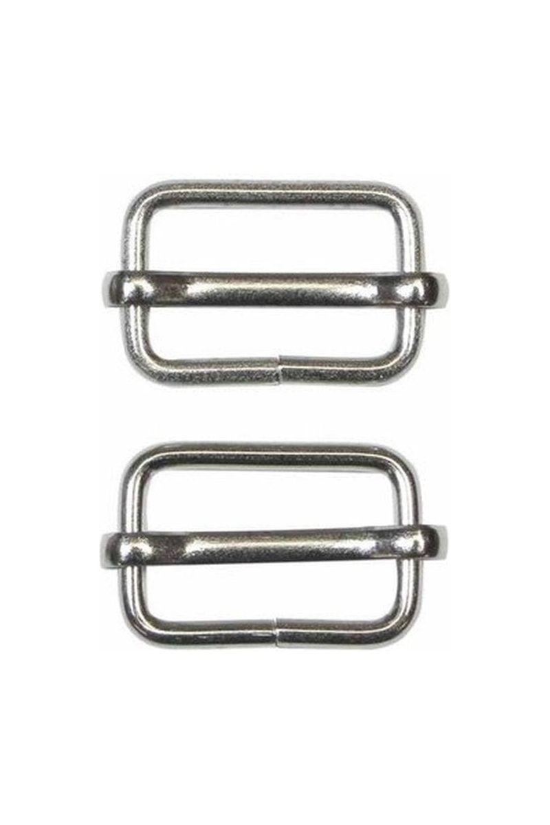UNIQUE SEWING Slide Buckle - Metal - 25mm 1? - 2 pcs UNIQUE SEWING Slide Buckle - Metal - 25mm 1? - 2 pcs