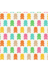 Fabric, PC EH Summer BBQ, Adirondack Chair Rainbow Fabric, PC EH Summer BBQ, Adirondack Chair Rainbow