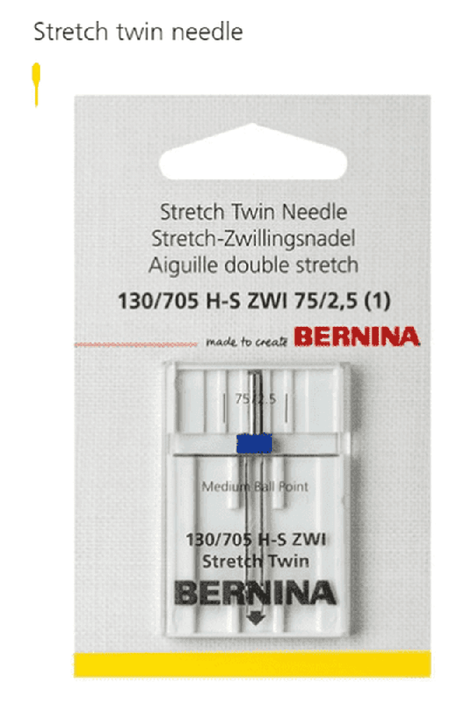Bernina Stretch Twin Needle Size 75 #002528.71.08 Bernina Stretch Twin Needle Size 75 #002528.71.08