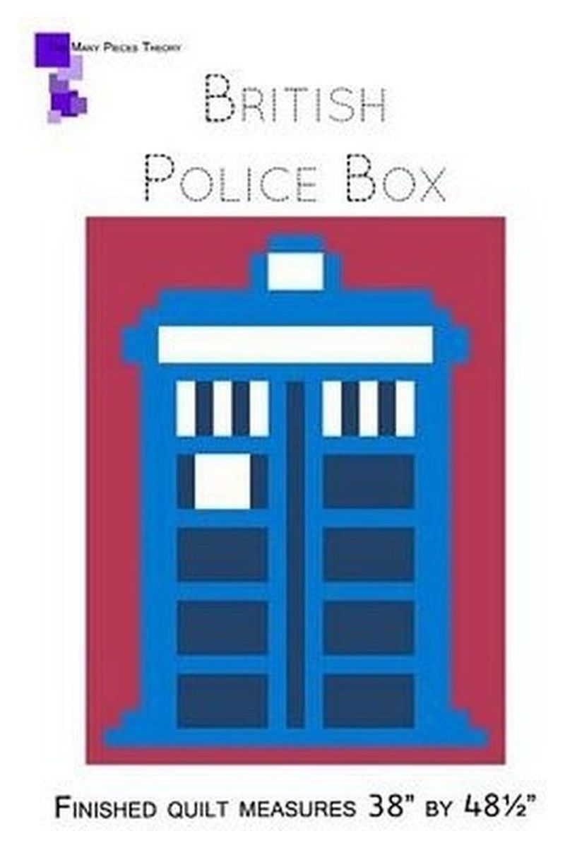 British Police Box Quilt Pattern British Police Box Quilt Pattern