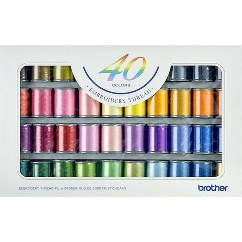 Brother 40-Colour Embroidery Thread Set Brother 40-Colour Embroidery Thread Set