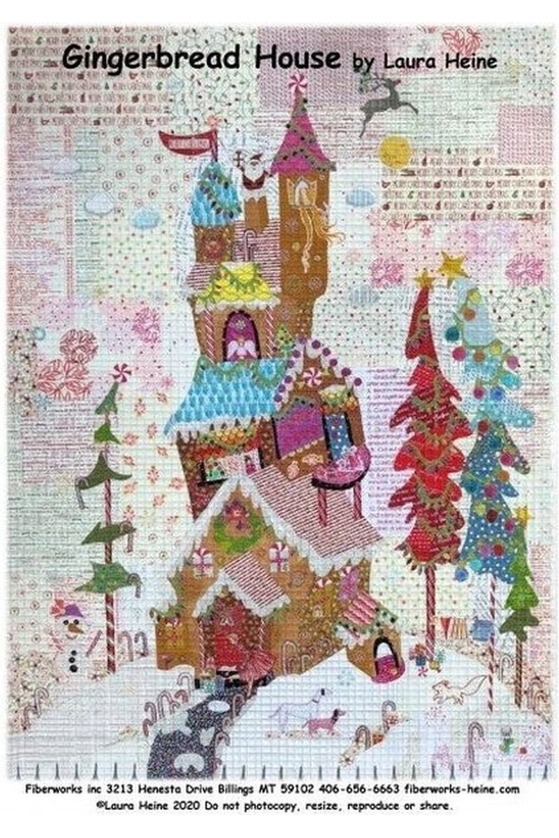 Gingerbread House Collage Pattern Gingerbread House Collage Pattern